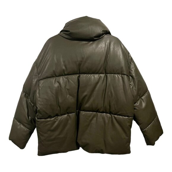 Bagatelle NYC Vegan Leather Puffer Jacket Coat - Picture 5 of 5